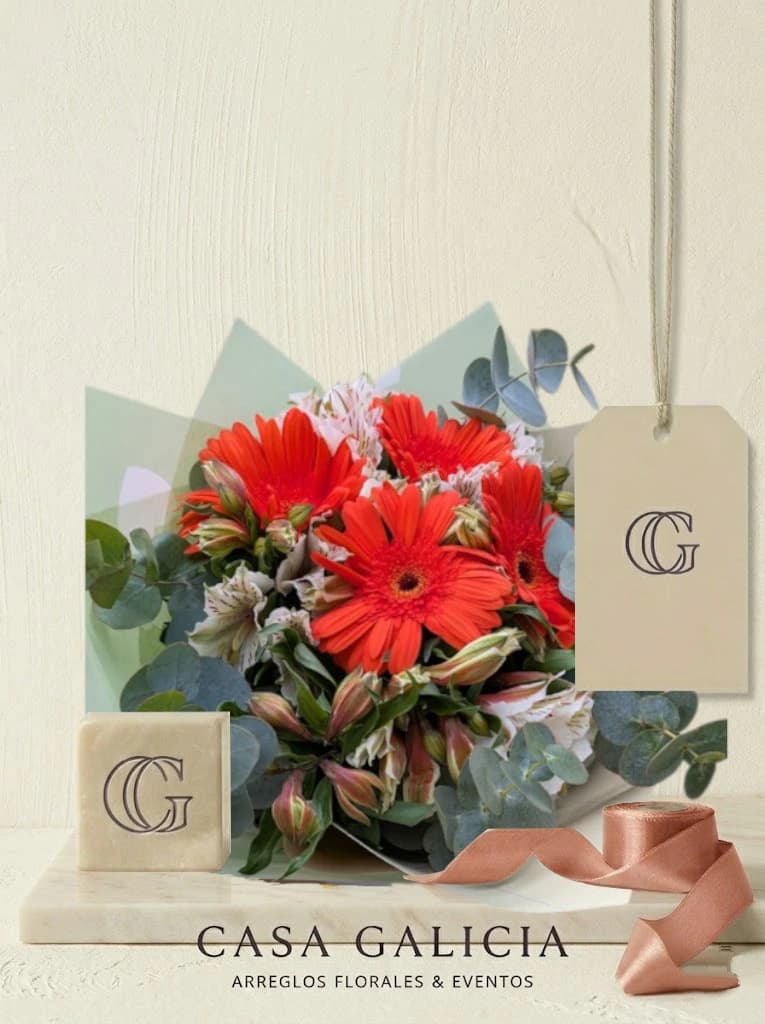 Corazon Sincero - Ramo de flores frescas Casa Galicia